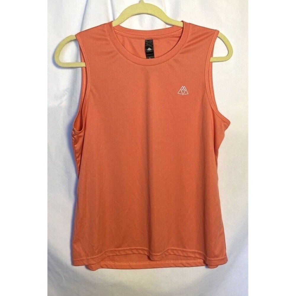 Haimont Women's Athletic Tank Top Size Large Dry Fit Sleeveless UPF Medium Coral